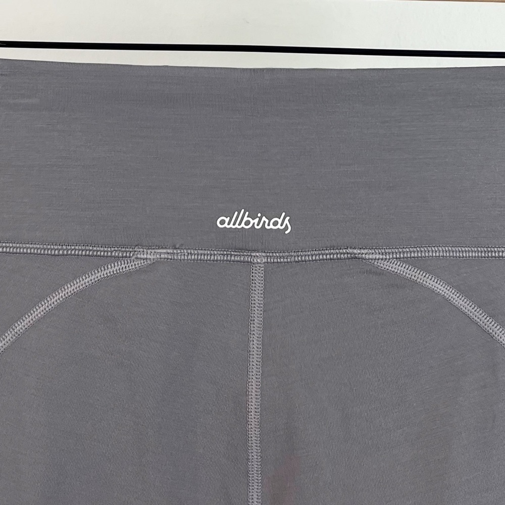 NWT Allbirds Womens Natural Bike Shorts Merino Wool Blend Grey - Picture 10 of 10